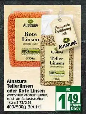 Elli Markt Alnatura Tellerlinsen Oder Rote Linsen Angebot