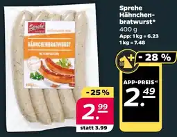 NETTO Sprehe Hähnchenbratwurst Angebot
