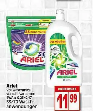 Elli Markt Ariel Vollwaschmitel Angebot