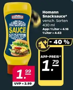 NETTO Homann Snacksauce Angebot