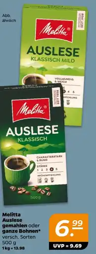 NETTO Melitta Auslese gemahlen oder ganze Bohnen Angebot