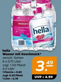 NETTO hella Wasser mit Geschmack Angebot