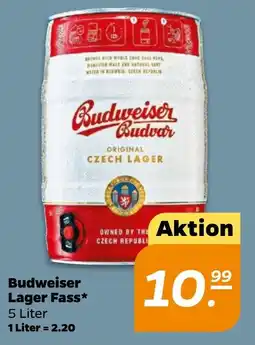 NETTO Budweiser Lager Fass Angebot