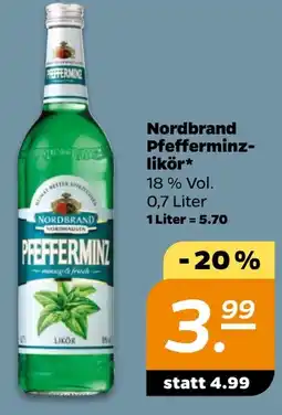 NETTO Nordbrand Pfefferminzlikör Angebot