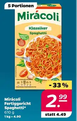 NETTO Mirácoli Fertiggericht Spaghetti Angebot