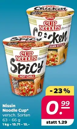 NETTO Nissin Noodle Cup Angebot