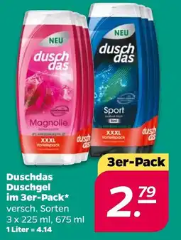 NETTO Duschdas Duschgel im 3er-Pack Angebot