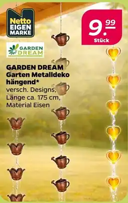 NETTO GARDEN DREAM Garten Metalldeko hängend Angebot