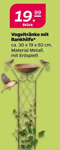 NETTO Vogeltränke mit Rankhilfe Angebot