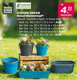 NETTO GARDEN DREAM Metall Blumentopf Angebot