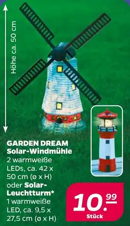 NETTO GARDEN DREAM Solar-Windmühle oder Solar- Leuchtturm Angebot