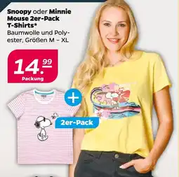 NETTO Snoopy oder Minnie Mouse T-Shirts Angebot