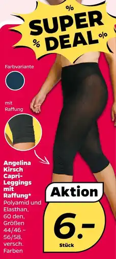 NETTO Angelina Kirsch Capri- Leggings mit Raffung Angebot