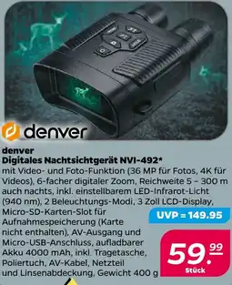 NETTO denver Digitales Nachtsichtgerät NVI-492 Angebot
