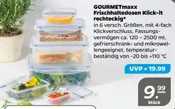 NETTO GOURMETmaxx Frischhaltedosen Klick-it rechteckig Angebot