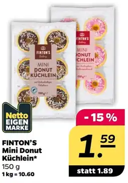 NETTO FINTON'S Mini Donut Küchlein Angebot