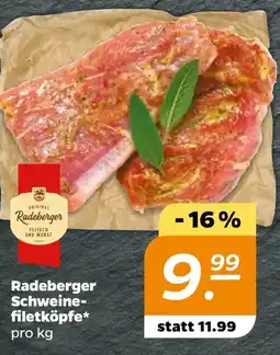 NETTO Radeberger Schweinefiletköpfe Angebot