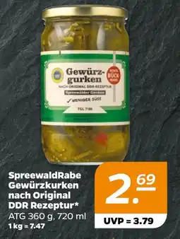 NETTO Spreewald Rabe Gewürzkurken nach Original DDR Rezeptur Angebot