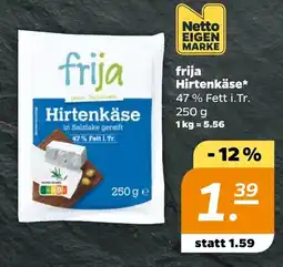 NETTO frija Hirtenkäse Angebot