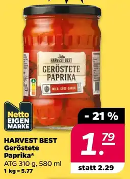 NETTO HARVEST BEST Geröstete Paprika Angebot