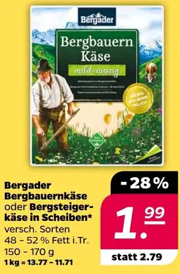 NETTO Bergader Bergbauernkäse oder Bergsteiger- käse in Scheiben Angebot