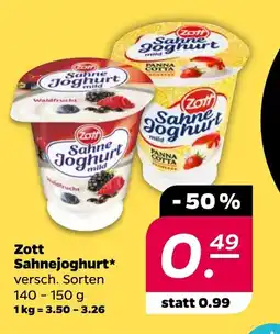 NETTO Zott Sahnejoghurt Angebot