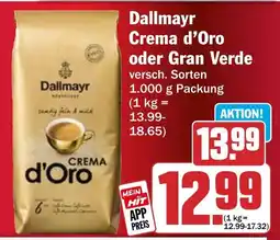 HIT Dallmayr Crema d'Oro oder Gran Verde Angebot