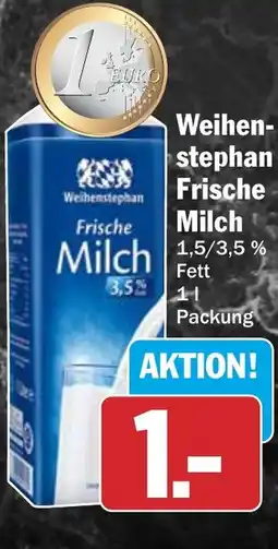 HIT Weihenstephan Frische Milch Angebot