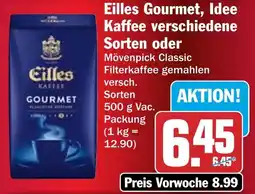 HIT Eilles Gourmet, Idee Kaffee verschiedene Sorten oder Mövenpick Classic Angebot