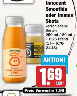 HIT Innocent Smoothie oder Immun Shots Angebot