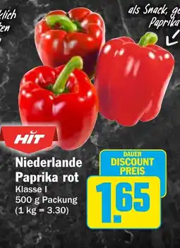 HIT Niederlande Paprika rot Angebot