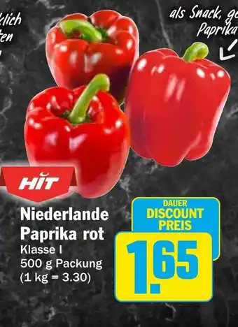 HIT Niederlande Paprika rot Angebot