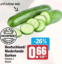 HIT Deutschland/ Niederlande Gurken Angebot