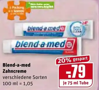 REWE Blend a med Zahncreme 75ml Angebot