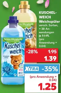 Kaufland KUSCHELWEICH Weichspüler Angebot
