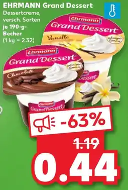 Kaufland EHRMANN Grand Dessert Angebot