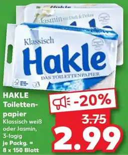 Kaufland HAKLE Toilettenpapier Angebot