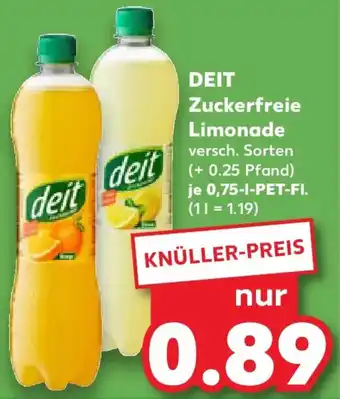 Kaufland DEIT Zuckerfreie Limonade Angebot
