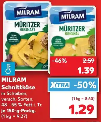 Kaufland MILRAM Schnittkäse Angebot
