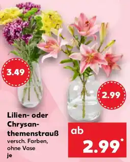 Kaufland Lilien- oder Chrysanthemenstrauß Angebot