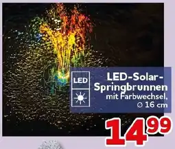 CENTERSHOP LED-Solar Springbrunnen Angebot