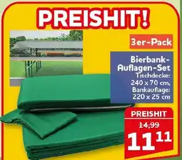 CENTERSHOP Bierbank Auflagen-Set Angebot