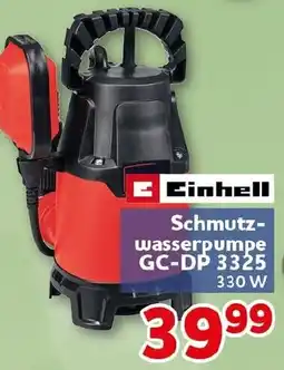 CENTERSHOP Einhell Schmutzwasserpumpe GC-DP 3325 Angebot