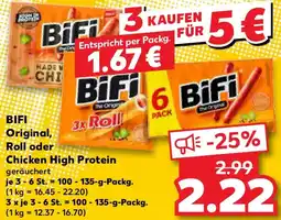 Kaufland BIFI Original, Roll oder Chicken High Protein Angebot