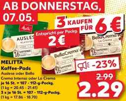 Kaufland MELITTA Kaffee-Pads Angebot