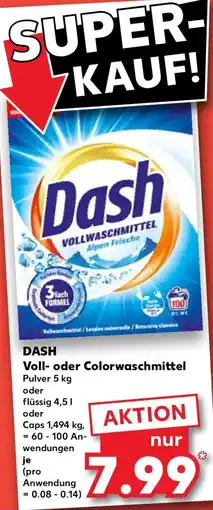 Kaufland DASH Voll- oder Colorwaschmittel Angebot