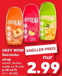 Kaufland JUIZY WOW Getränkesirup Angebot