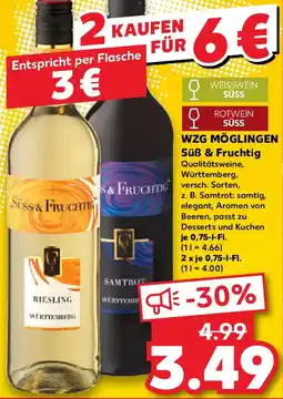 Kaufland WZG MÖGLINGEN Süß & Fruchtig Angebot