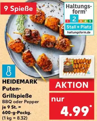Kaufland HEIDEMARK Puten Grillspieße Angebot