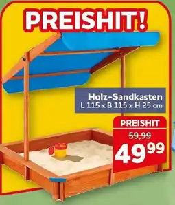 CENTERSHOP Holz-Sandkasten Angebot